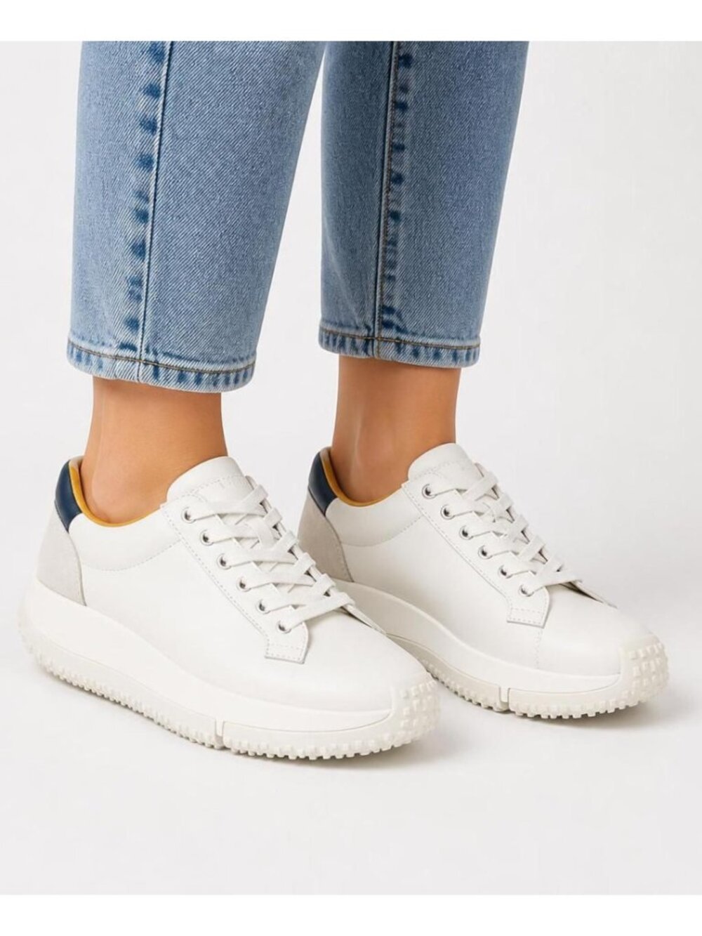 4CCCCEES white leather Kapok Soon sneakers